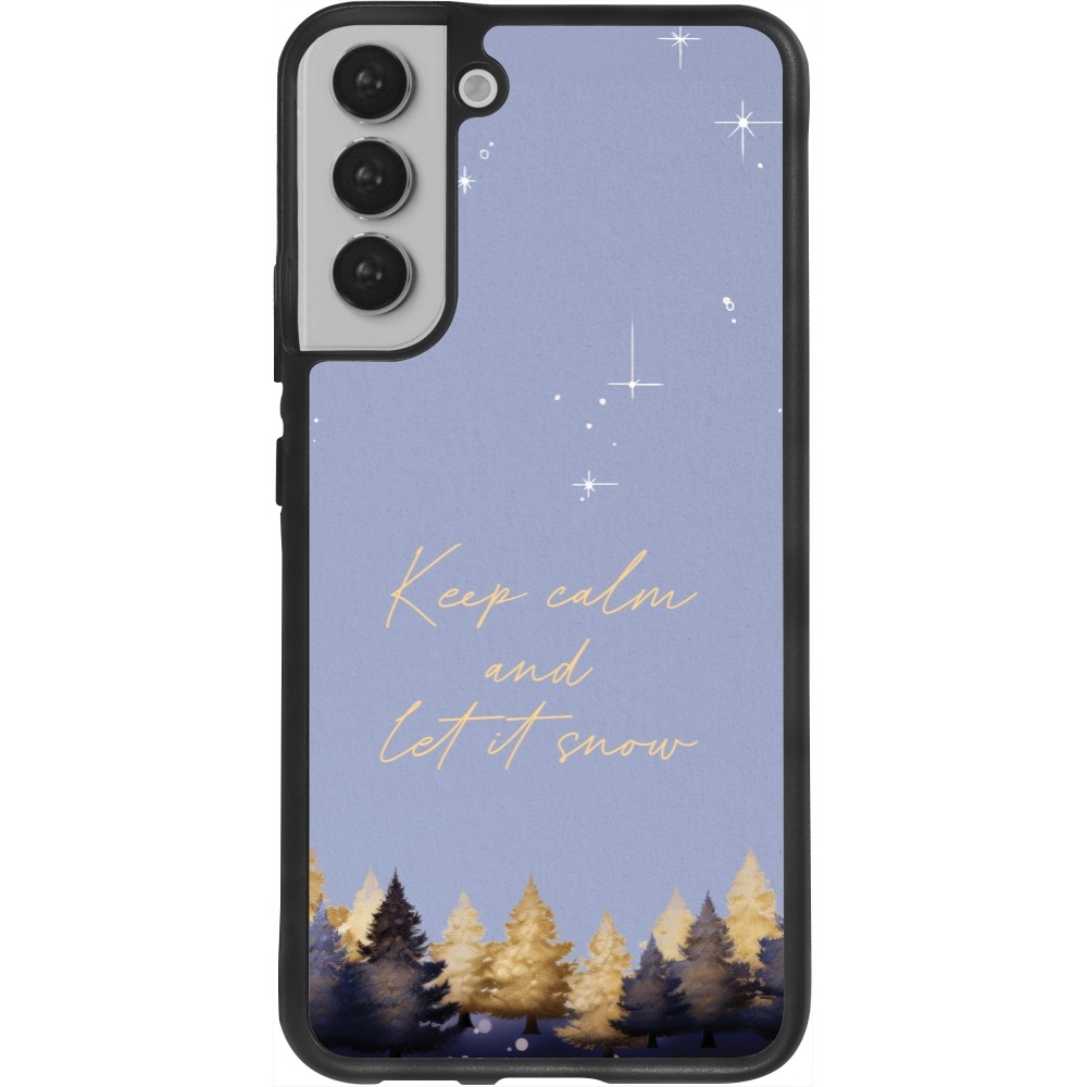 Samsung Galaxy S22+ Case Hülle - Silikon schwarz Winter 25 Winter illustration of trees