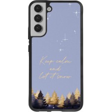 Samsung Galaxy S22+ Case Hülle - Silikon schwarz Winter 25 Winter illustration of trees