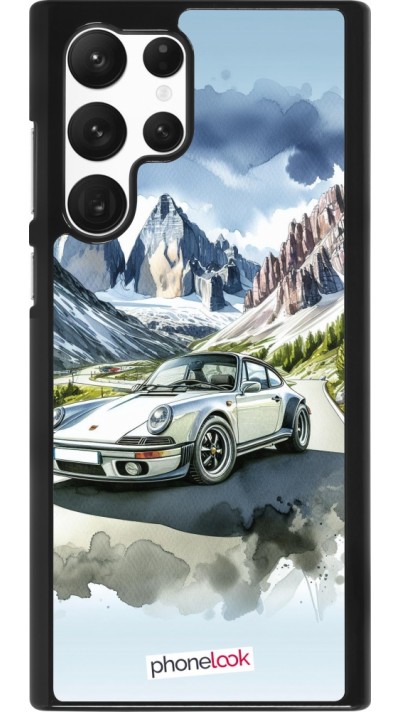 Samsung Galaxy S22 Ultra Case Hülle - Porsche 911 Berg Aquarell