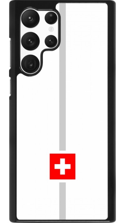 Samsung Galaxy S22 Ultra Case Hülle - Kanton CH weiss