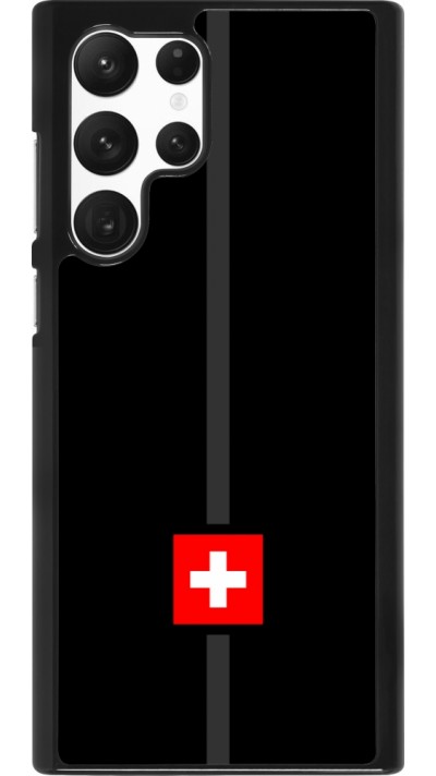 Samsung Galaxy S22 Ultra Case Hülle - Kanton CH schwarz