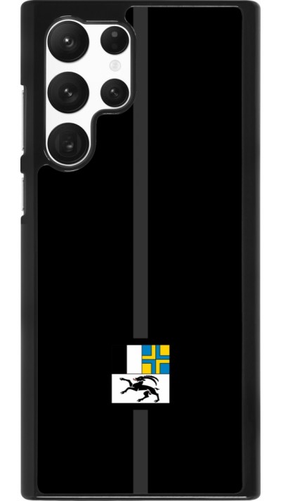 Samsung Galaxy S22 Ultra Case Hülle - Kanton GR schwarz