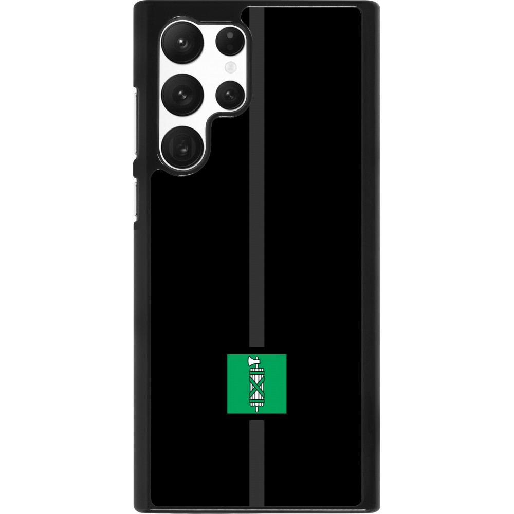 Samsung Galaxy S22 Ultra Case Hülle - Kanton SG schwarz