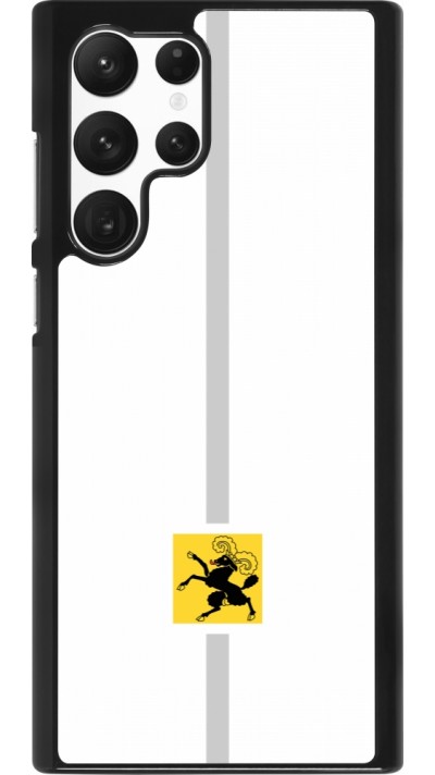 Samsung Galaxy S22 Ultra Case Hülle - Kanton SH weiss