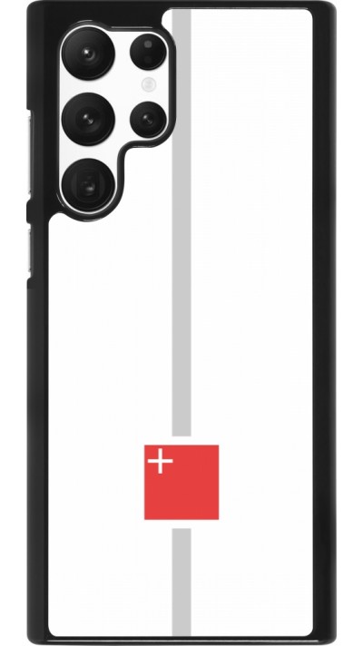 Samsung Galaxy S22 Ultra Case Hülle - Kanton SZ weiss