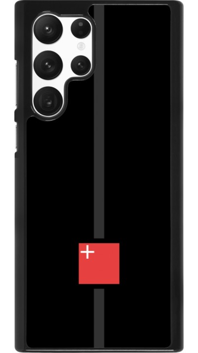 Samsung Galaxy S22 Ultra Case Hülle - Kanton SZ schwarz