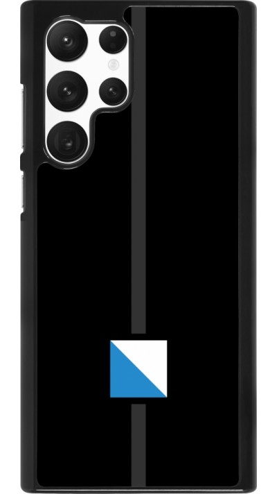 Samsung Galaxy S22 Ultra Case Hülle - Kanton ZH schwarz