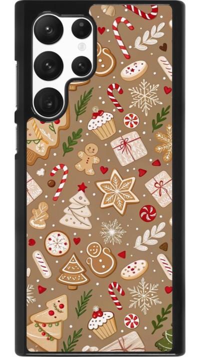 Coque Samsung Galaxy S22 Ultra - Christmas 25 Pattern Ginger Cookie