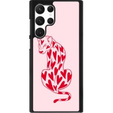 Samsung Galaxy S22 Ultra Case Hülle - Leopard with hearts 2026