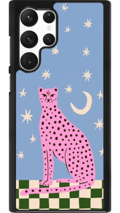 Samsung Galaxy S22 Ultra Case Hülle - Pink leopard with stars 2026