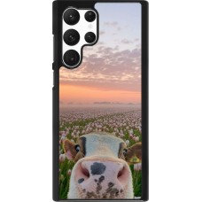 Samsung Galaxy S22 Ultra Case Hülle - Cow with tulips Spring 2026