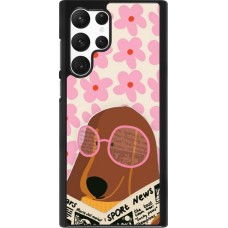 Samsung Galaxy S22 Ultra Case Hülle - Dog with newspaper Spring 2026