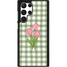 Samsung Galaxy S22 Ultra Case Hülle - Green vichy tulips Spring 2026