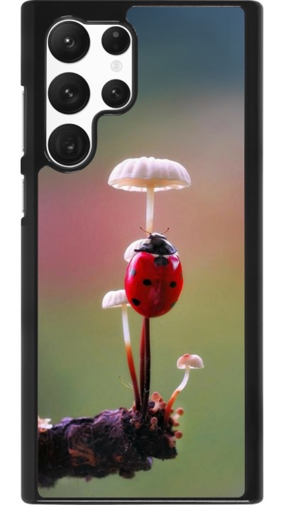 Coque Samsung Galaxy S22 Ultra - Ladybird on a mushroom Spring 2026