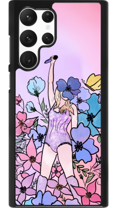 Samsung Galaxy S22 Ultra Case Hülle - Taylor Swift Sketch - Pink