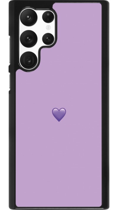 Samsung Galaxy S22 Ultra Case Hülle - Valentine 2023 purpule single heart