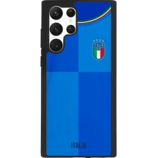 Samsung Galaxy S22 Ultra Case Hülle - Silikon schwarz Italien 2022 personalisierbares Fußballtrikot