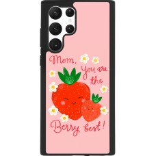 Samsung Galaxy S22 Ultra Case Hülle - Silikon schwarz Mom 2026 Berry best