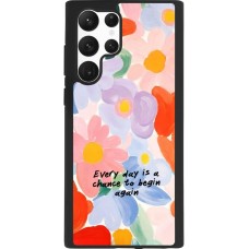 Samsung Galaxy S22 Ultra Case Hülle - Silikon schwarz Every day is a chance Spring 2026