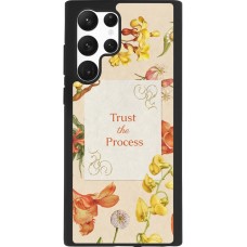 Samsung Galaxy S22 Ultra Case Hülle - Silikon schwarz Trust the process Spring 2026