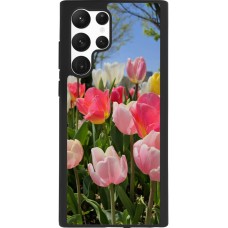 Samsung Galaxy S22 Ultra Case Hülle - Silikon schwarz Tulips Spring 2026