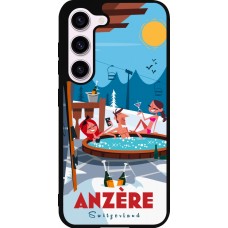 Samsung Galaxy S23 Case Hülle - Silikon schwarz Anzère Mountain Jacuzzi