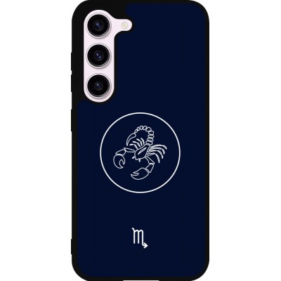 Samsung Galaxy S23 Case Hülle - Silikon schwarz Astrologie Skorpion
