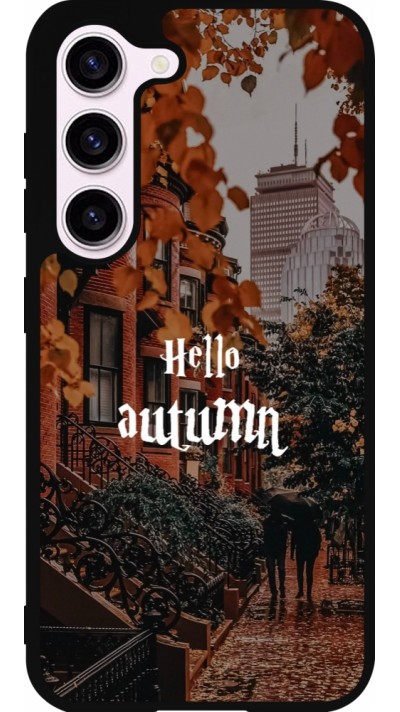 Samsung Galaxy S23 Case Hülle - Silikon schwarz Autumn 25 Hello autumn