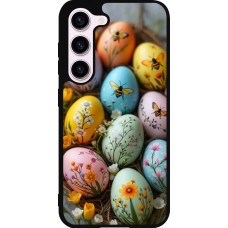 Samsung Galaxy S23 Case Hülle - Silikon schwarz Easter 2026 Eggs with bees