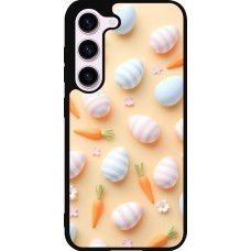 Samsung Galaxy S23 Case Hülle - Silikon schwarz Easter 2026 Pattern Easter