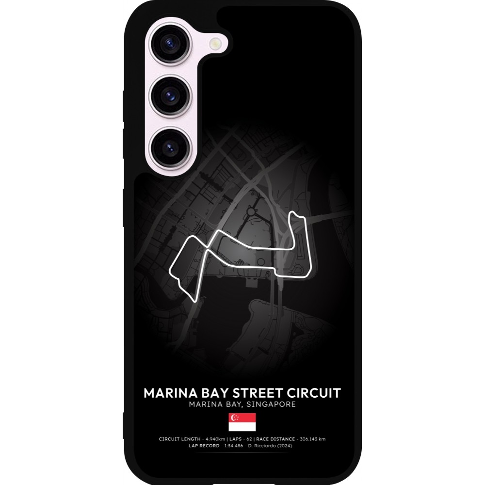 Samsung Galaxy S23 Case Hülle - Silikon schwarz F1 Track 2025 Singapore