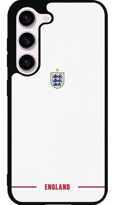 Coque Samsung Galaxy S23 - Silicone rigide noir Maillot de football Angleterre 2026 personnalisable