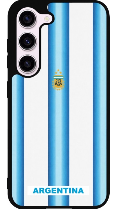 Samsung Galaxy S23 Case Hülle - Silikon schwarz Argentinien 2026 personalisierbares Fussballtrikot