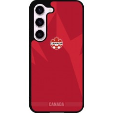 Coque Samsung Galaxy S23 - Silicone rigide noir Maillot de football Canada 2026 personnalisable
