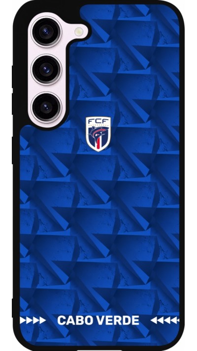 Samsung Galaxy S23 Case Hülle - Silikon schwarz Kap Verde 2026 personalisierbares Fussballtrikot