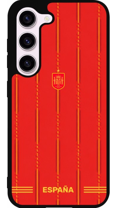 Samsung Galaxy S23 Case Hülle - Silikon schwarz Spanien 2026 personalisierbares Fussballtrikot