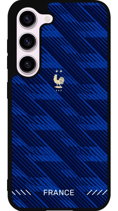 Samsung Galaxy S23 Case Hülle - Silikon schwarz Frankreich 2026 personalisierbares Fussballtrikot