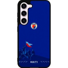 Coque Samsung Galaxy S23 - Silicone rigide noir Maillot de football Haiti 2026 personnalisable
