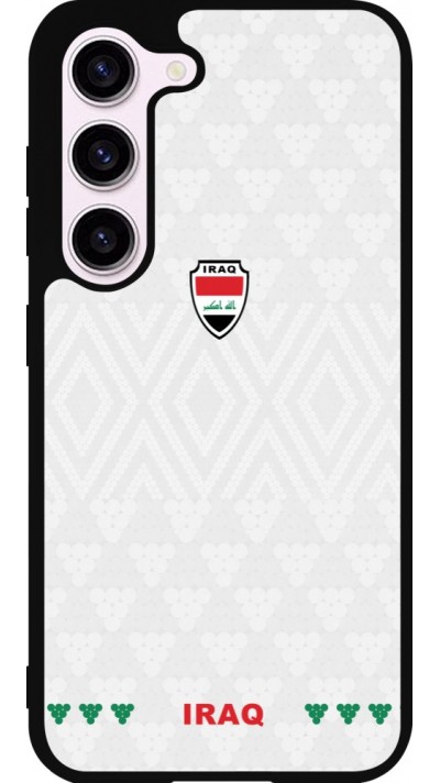 Samsung Galaxy S23 Case Hülle - Silikon schwarz Irak 2026 personalisierbares Fussballtrikot