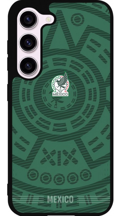 Samsung Galaxy S23 Case Hülle - Silikon schwarz Mexiko 2026 personalisierbares Fussballtrikot