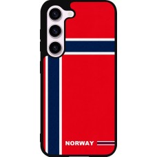 Samsung Galaxy S23 Case Hülle - Silikon schwarz Norwegen 2026 personalisierbares Fussballtrikot
