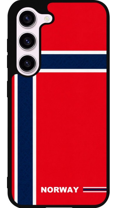 Samsung Galaxy S23 Case Hülle - Silikon schwarz Norwegen 2026 personalisierbares Fussballtrikot