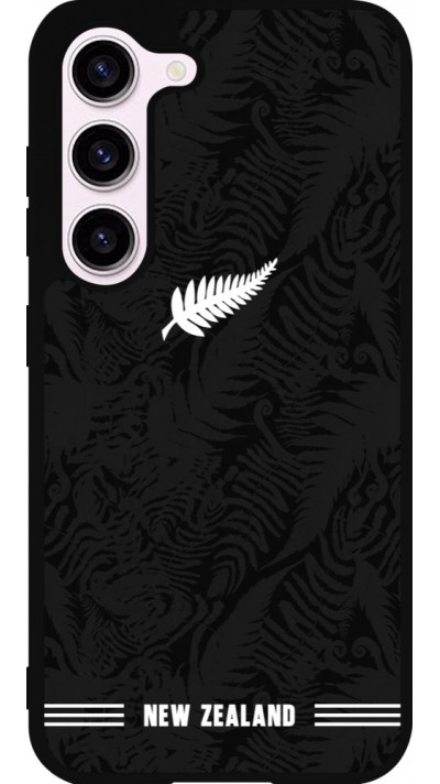 Coque Samsung Galaxy S23 - Silicone rigide noir Maillot de football Nouvelle-Zélande 2026 personnalisable