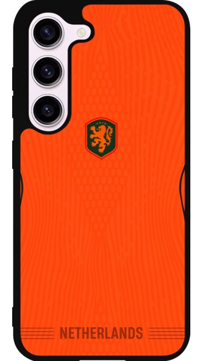 Samsung Galaxy S23 Case Hülle - Silikon schwarz Niederlande 2026 personalisierbares Fussballtrikot