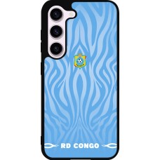 Samsung Galaxy S23 Case Hülle - Silikon schwarz Demokratische Republik Kongo 2026 personalisierbares Fussballtrikot