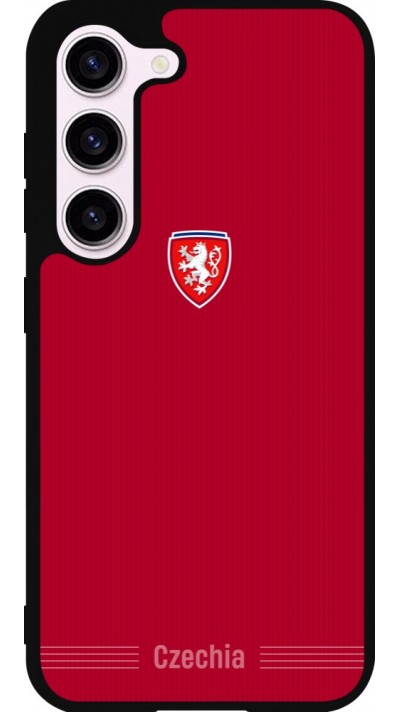 Samsung Galaxy S23 Case Hülle - Silikon schwarz Tschechische Republik 2026 personalisierbares Fussballtrikot