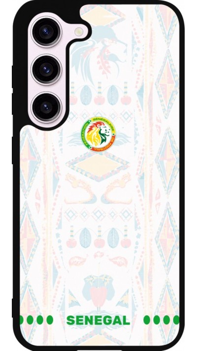 Samsung Galaxy S23 Case Hülle - Silikon schwarz Senegal 2026 personalisierbares Fussballtrikot