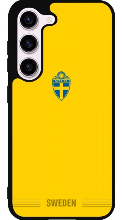 Samsung Galaxy S23 Case Hülle - Silikon schwarz Schweden 2026 personalisierbares Fussballtrikot
