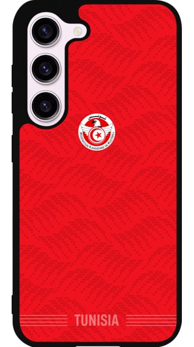 Samsung Galaxy S23 Case Hülle - Silikon schwarz Tunesien 2026 personalisierbares Fussballtrikot