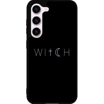 Samsung Galaxy S23 Case Hülle - Silikon schwarz Halloween 22 witch word